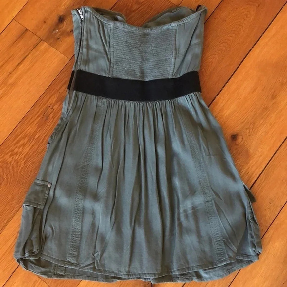 Jessica Simpson strapless dark green dress Woman’s size small - Picture 2 of 3